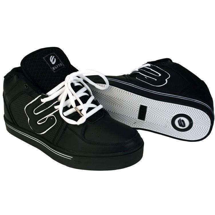 Elyts Mid Top Nubuk Junior Skate Shoes Black - Main Image