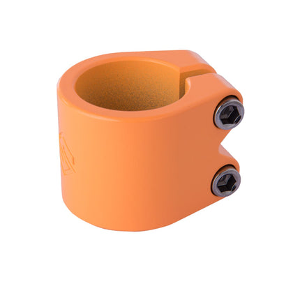 Striker Lux Double Scooter Clamp - Orange-Scooter Clamps-Striker scooter parts