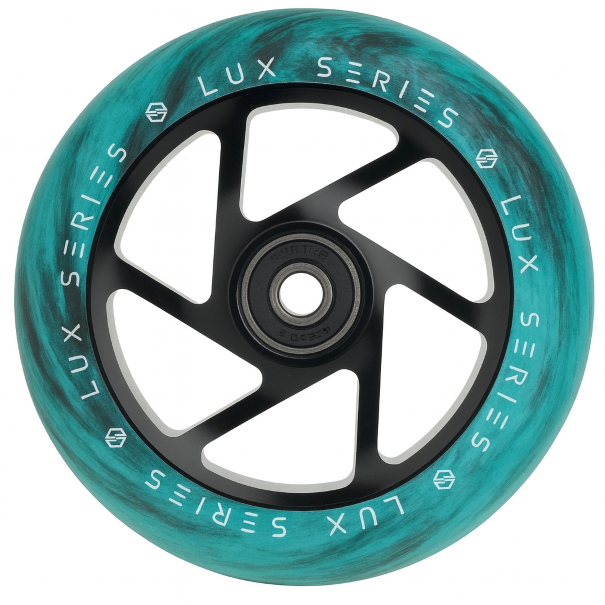 Striker Lux Spoked 110mm Stunt Scooter Wheels - Black/Teal
