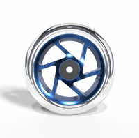 Striker Lux Spoked Clear PU 110mm Scooter Wheels - Clear/Blue