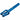 Striker Lux SCS/HIC Scooter Fork - Blue Chrome