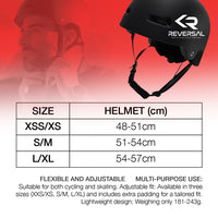 Reversal LUX Adjustable Skate Helmet - Dark Grey