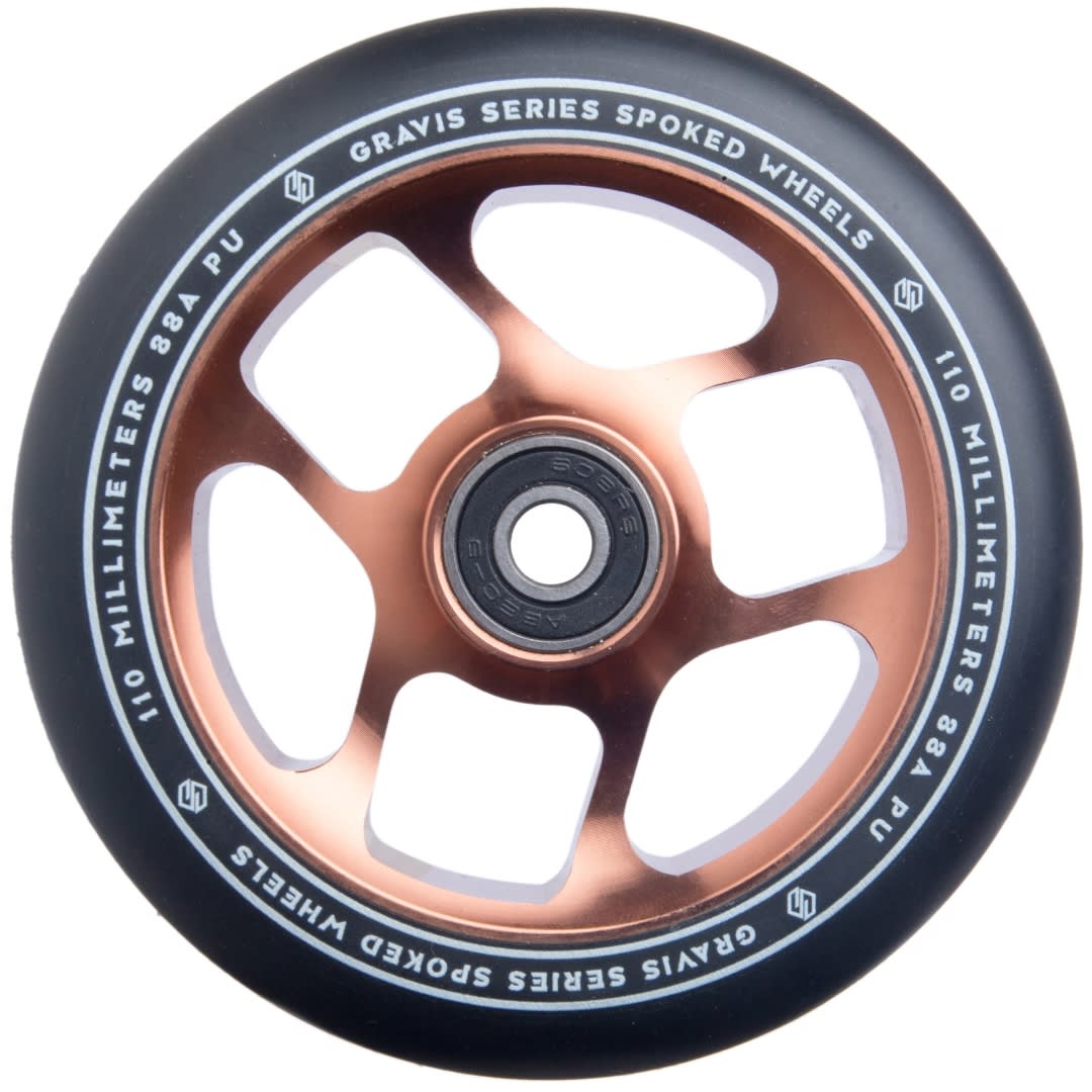 Striker Gravis Spoked 110mm Stunt Scooter Wheels - Rose Gold