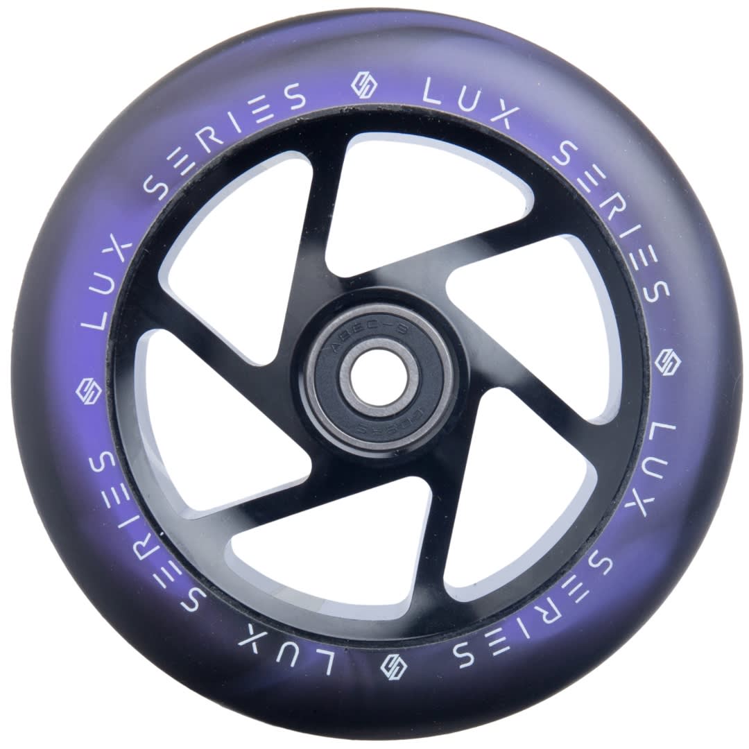 Striker Lux Spoked 110mm Stunt Scooter Wheels - Black/Purple