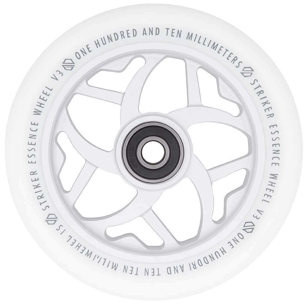 Striker Essence V3 Colorblast PU 110mm Stunt Scooter Wheel - White