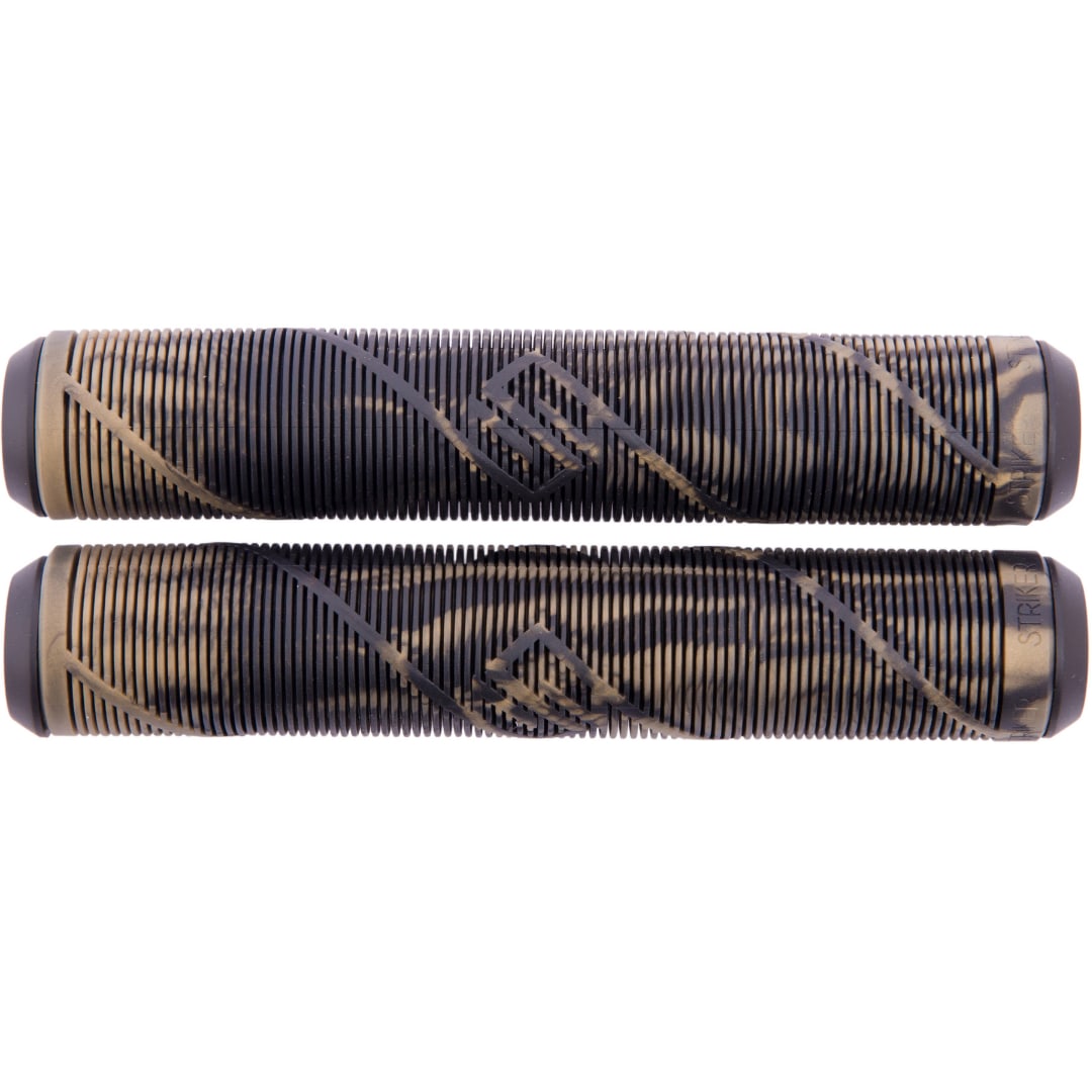 Striker Logo Scooter Grips - Black/Gold