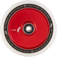 Striker Lighty Fullcore V3 White 110mm Stunt Scooter Wheels - Red