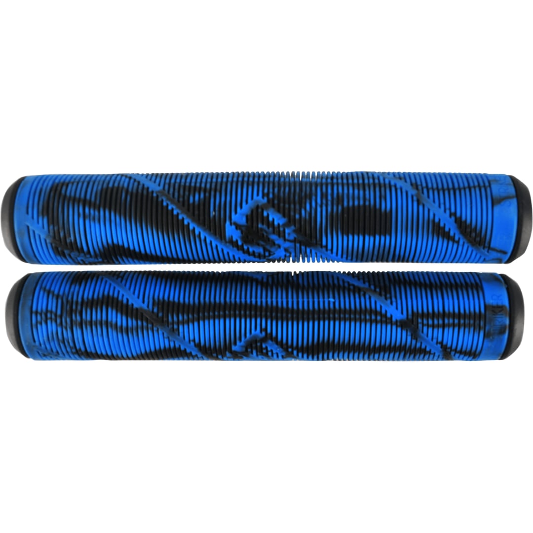 Striker Logo Scooter Grips - Black/Blue