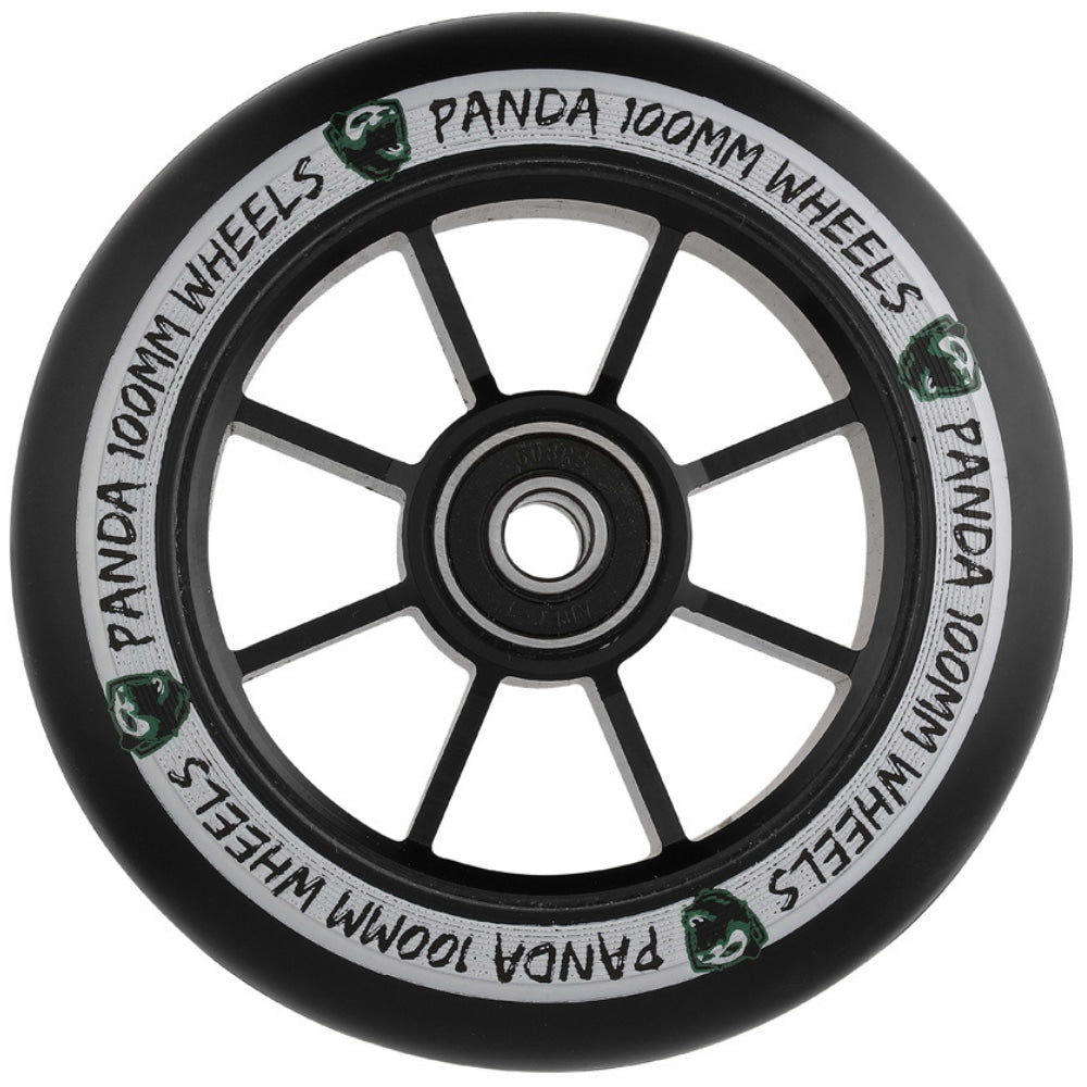 Panda Spoked V2 100mm Hjul Til Løbehjul - Black