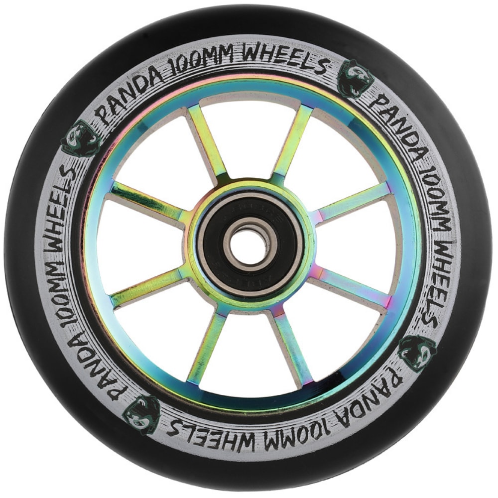 Panda Spoked V2 100mm Scooter Wheels - Rainbow