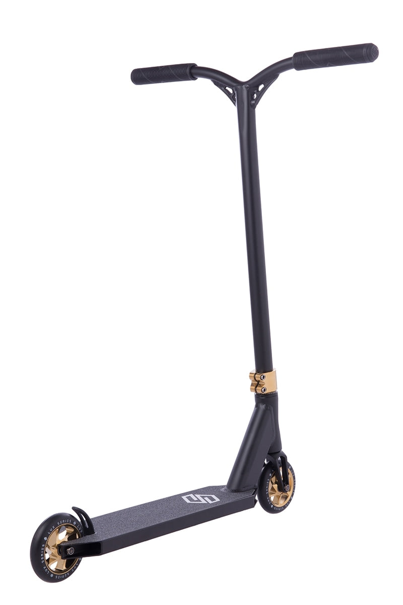 Striker Lux Stunt Scooter - Black/Gold Chrome