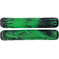 Striker Logo Scooter Grips - Black/Lime