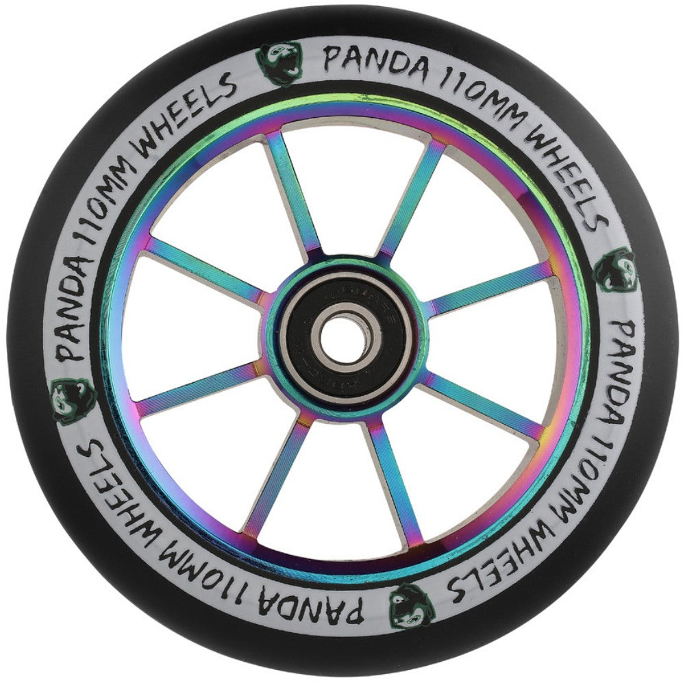 Panda Spoked V2 110mm Stunt Scooter Rolle - Rainbow