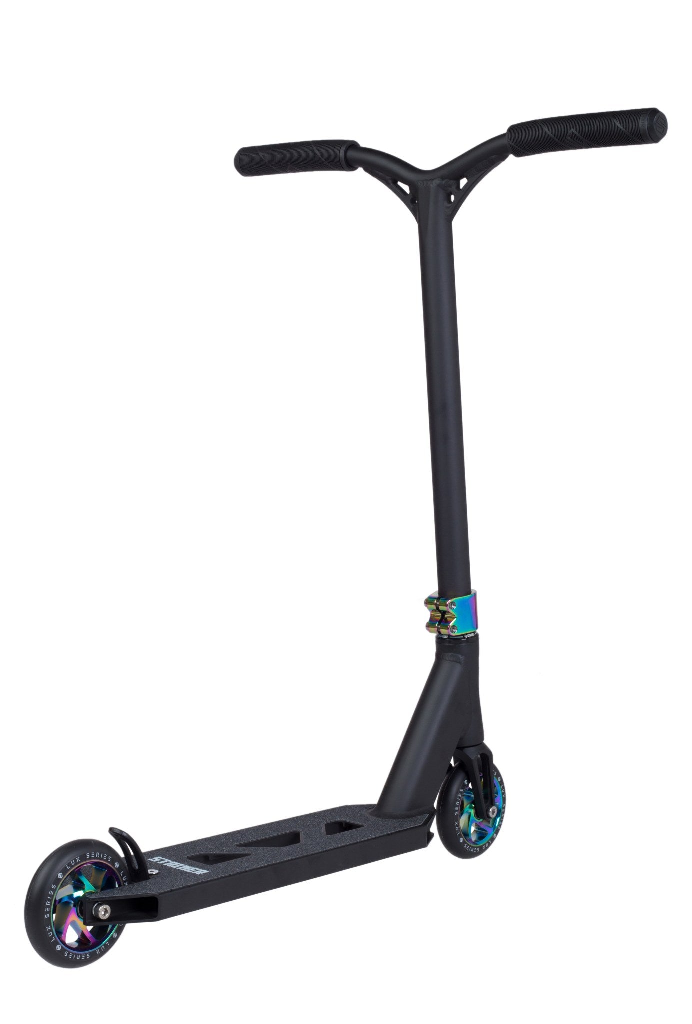 Striker Lux Youth Stunt Scooter - Black/Rainbow