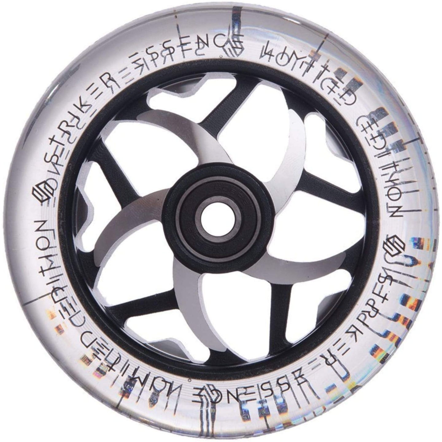 Striker Essence V3 Clear PU 110mm Hjul Til Løbehjul - Black