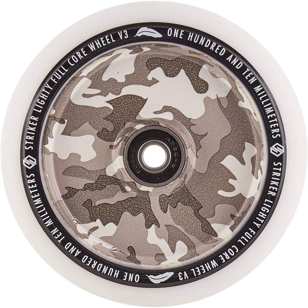 Striker Lighty Fullcore V3 White 110mm Stunt Scooter Wheels - Snow Camoflague