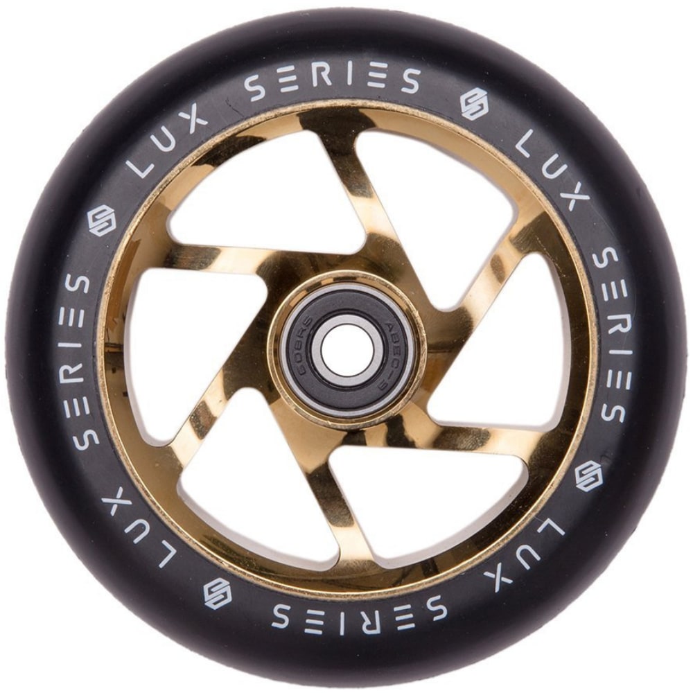 Striker Lux Spoked 110mm Hjul til Løbehjul - Gold Chrome