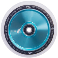 Striker Lighty Fullcore V3 White 110mm Stunt Scooter Wheels - Teal