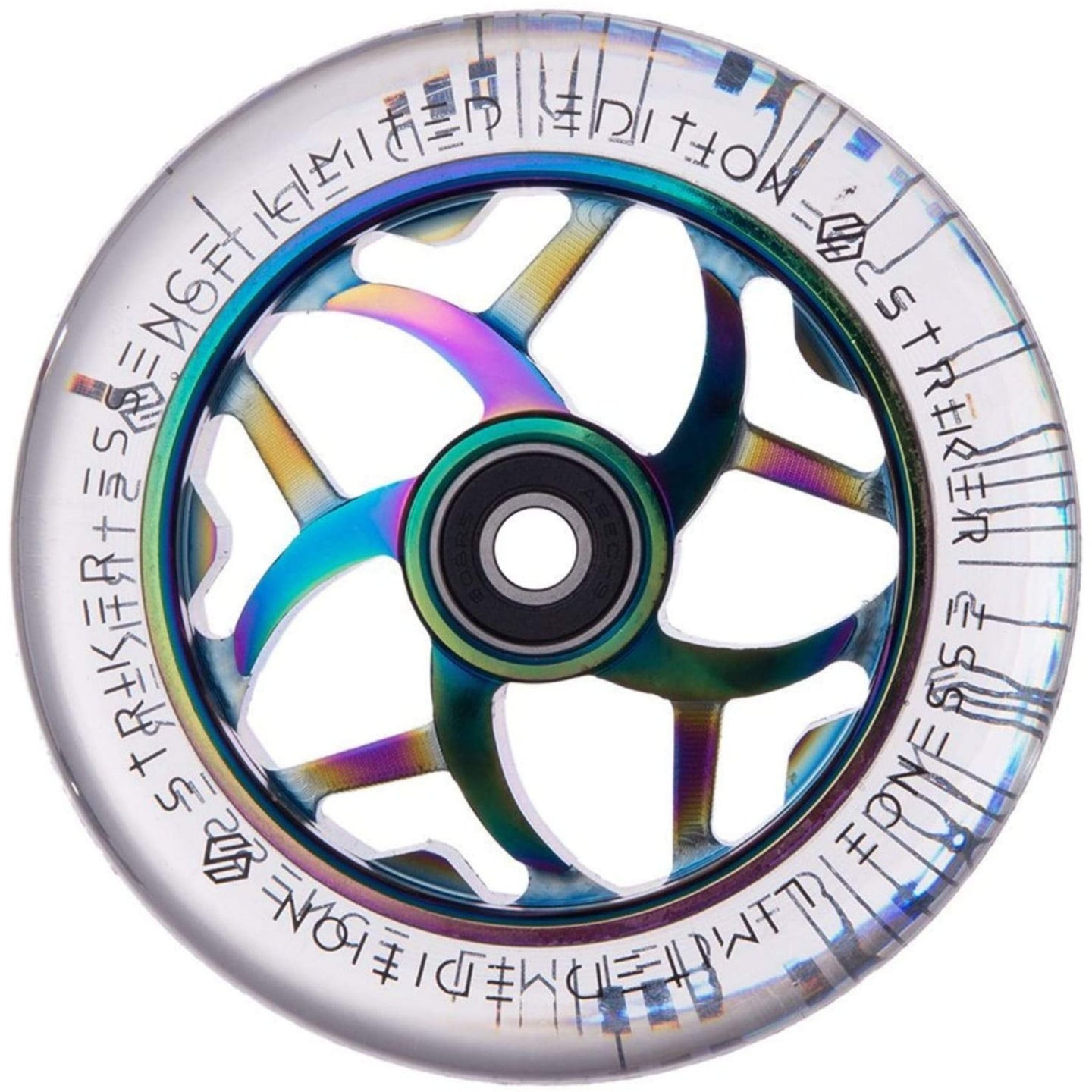 Striker Essence V3 Clear PU 110mm Stunt Scooter Wheels - Rainbow