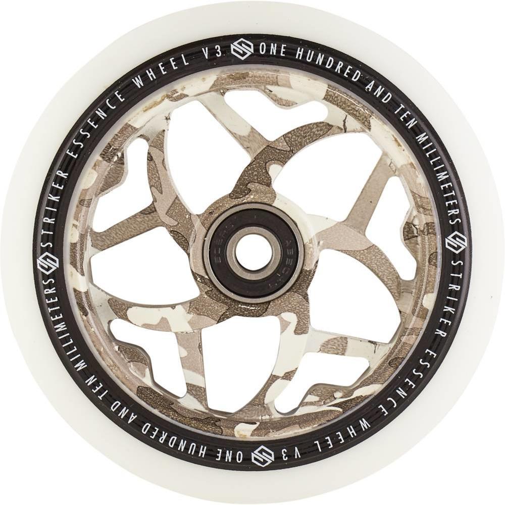 Striker Essence V3 White PU 110mm Stunt Scooter Wheels - Snow Camoflague