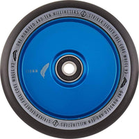 Striker Lighty Fullcore V3 Black PU 110mm Scooter Wheels - Blue