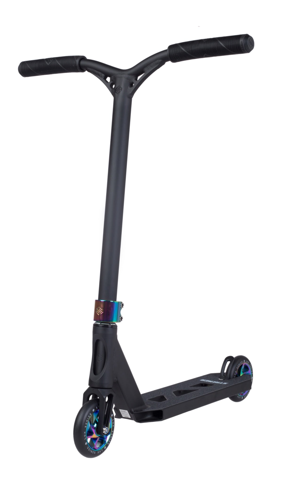 Striker Lux Youth Stunt Scooter - Black/Rainbow