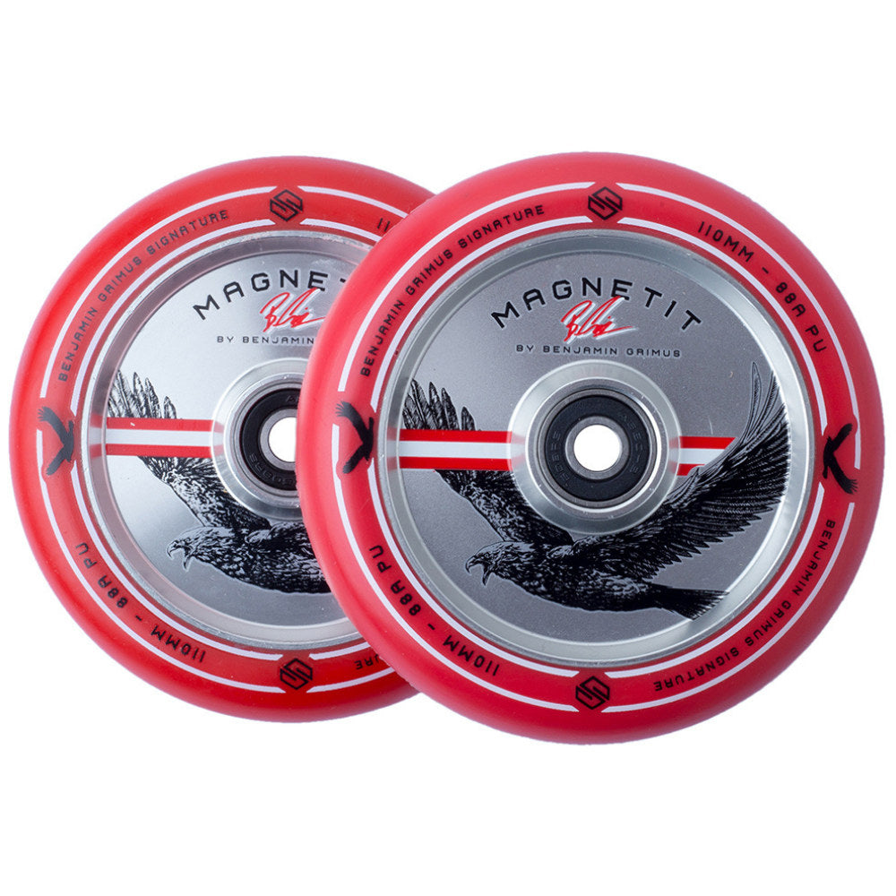 Striker BGSeakk Magnetit 2-Pack Signature Scooter Wheels - Red