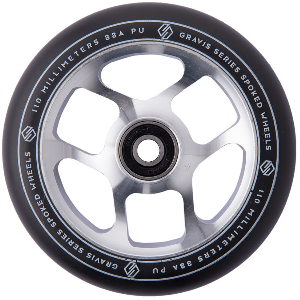 Striker Gravis Spoked 110mm Stunt Scooter Wheels - Raw