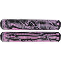 Striker Logo Scooter Grips - Black/Pink