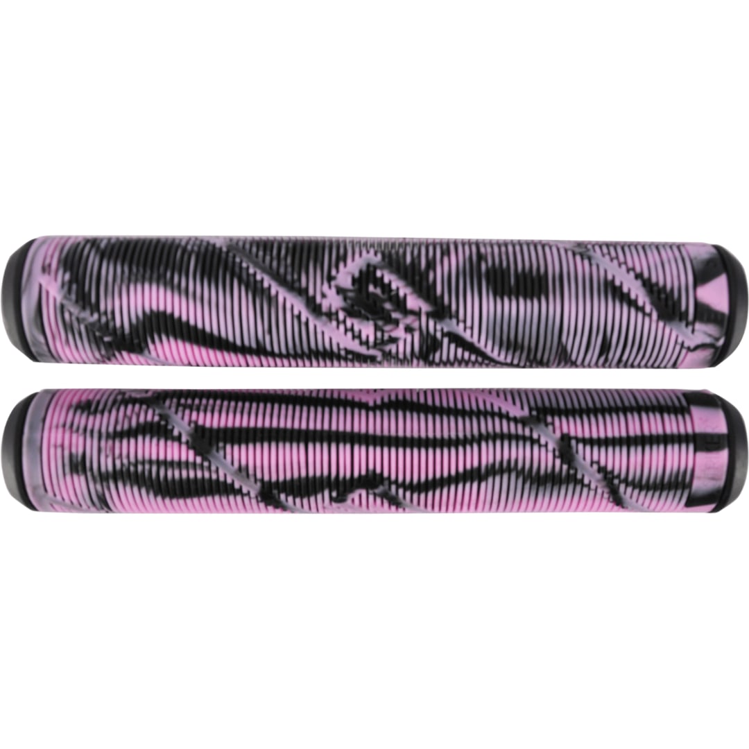 Striker Logo Scooter Grips - Black/Pink