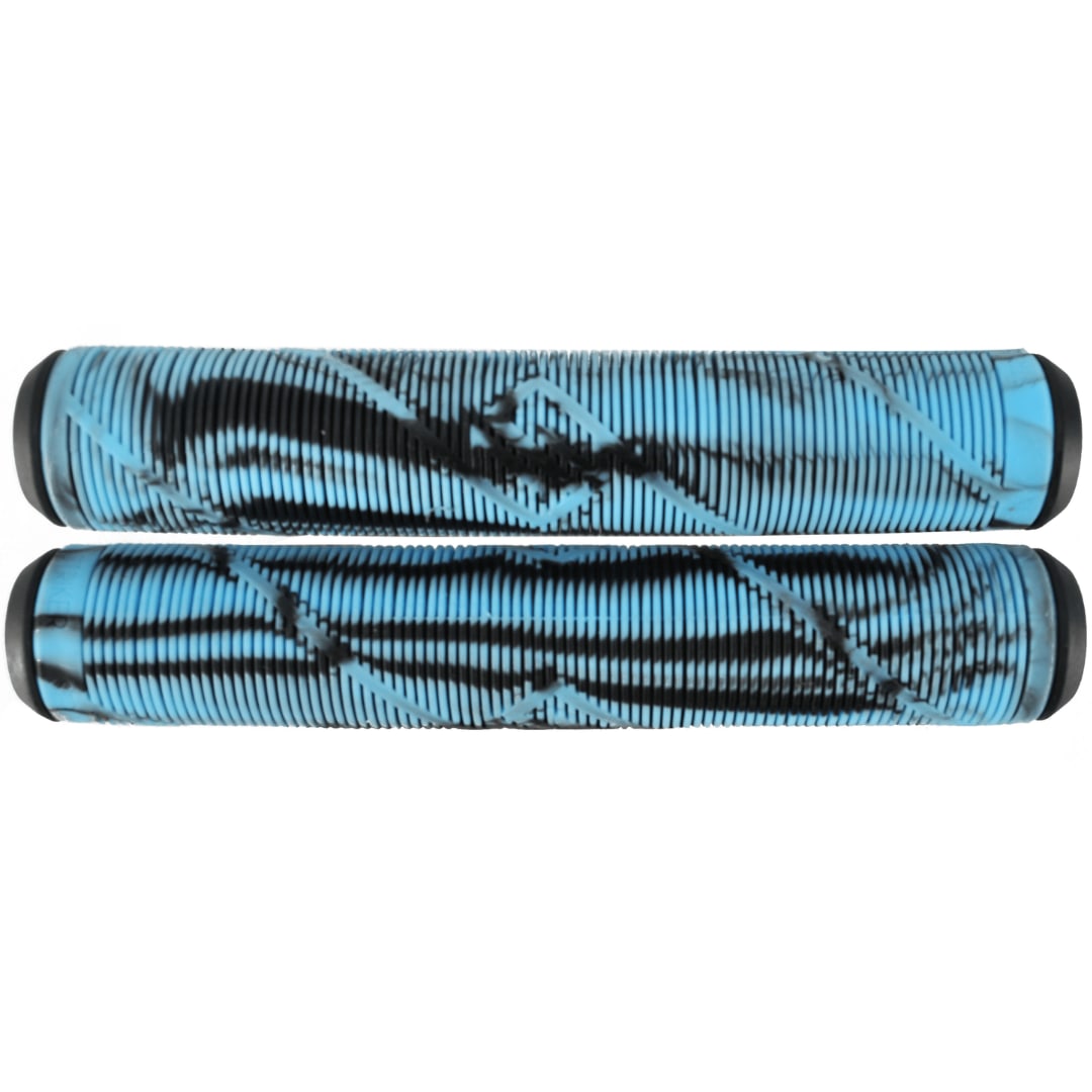 Striker Logo Scooter Grips - Black/Teal