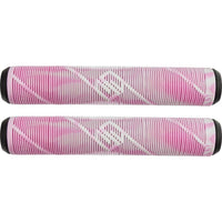 Striker Logo Scooter Grips - White/Pink-Scooter Grips-Striker scooter parts