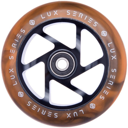 Striker Lux Spoked 110mm Scooter Wheels - Black/Orange-Scooter Wheels-Striker scooter parts