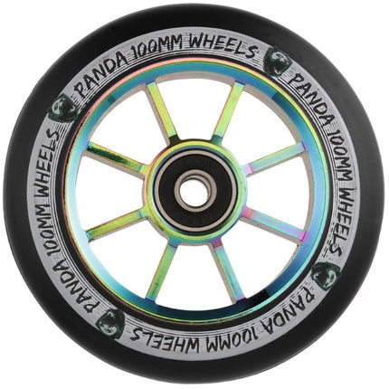 Panda Spoked V2 100mm Scooter Wheels - Rainbow-Scooter Wheels-Striker scooter parts