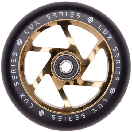 Striker Lux Spoked 110mm Scooter Wheels - Gold Chrome-Scooter Wheels-Striker scooter parts