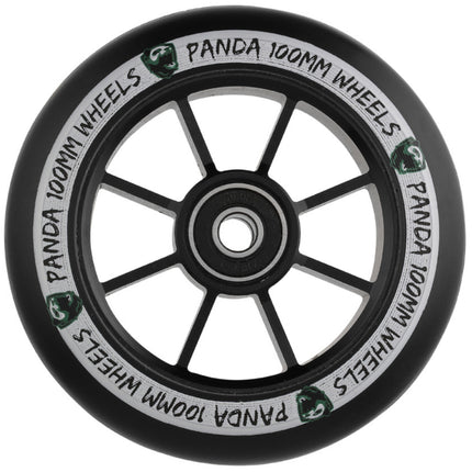 Panda Spoked V2 100mm Scooter Wheels - Black-Scooter Wheels-Striker scooter parts