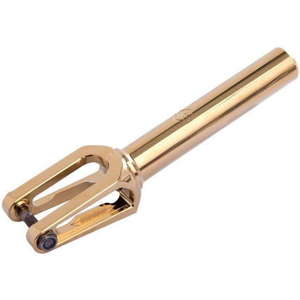 Striker Lux SCS/HIC Scooter Fork - Gold Chrome-Scooter Forks-Striker scooter parts