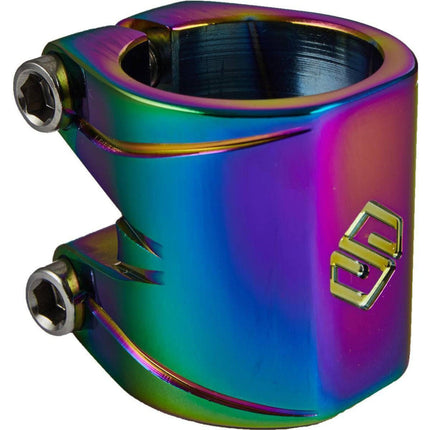 Striker Essence V2 Double Scooter Clamp - Rainbow-Scooter Clamps-Striker scooter parts
